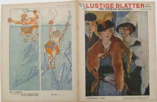 Satire Zeitschrift Lustige Blätter vom 12. März 1917.