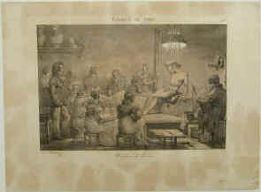 Jean-Henry Marlet lithographie Tableaux de Paris. Academie de Dessin. Paris, Marlet, 1821