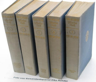 Friedrich Hölderlin Gesammelte Werk von Wilhelm Böhm. 5 Bände Diederichs 1924.