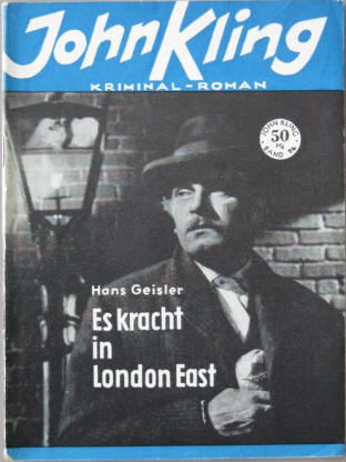 Hans Geisler Kriminalroman Es kracht in London, 1950.