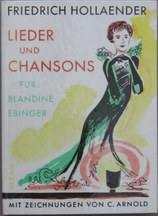 Friedrich Hollaender: Lieder und Chansons für Blandine Ebinger 1957.