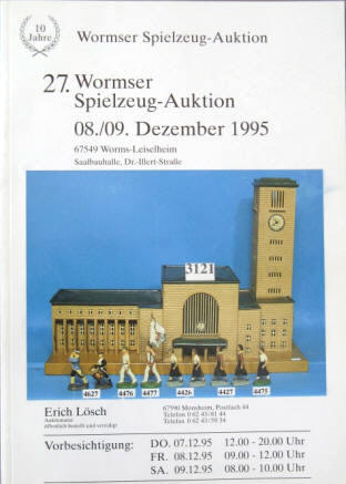 27. Wormser Spielzeug Auktion Auktionskatalog Dezember 1995