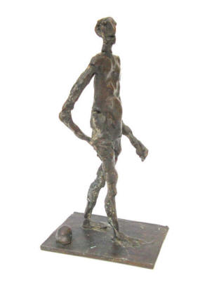 Man on the Beach. Bronze. Artist Elke Rehder