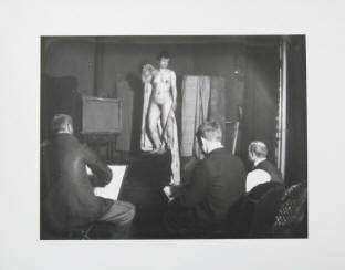 Heinrich Zille - Abendakt in einem Maleratelier, Werkverzeichnis Kaufhold 277.