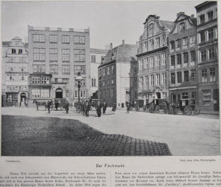 Hamburg Fischmarkt Nr. 10 Druckerei der Hamburger Nachrichten, ab 1884 am Speersort.