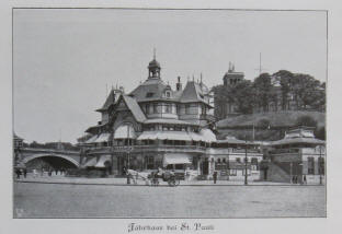 Das Fährhaus in Hamburg St. Pauli um 1900.