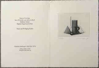 Friedrich Meckseper - Still Life. Handsignierte Original-Radierung. Harry und Wolfgang Fischer, Fischer Fine Art Limited, London