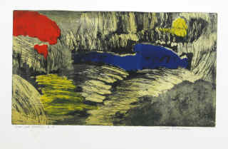 Ruth Eckstein - Cape Cod Moore. Color etching, artist's proof signed by Ruth Eckstein.