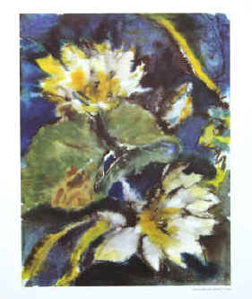 Lothar Malskat - Seerosen / Water lilies / Nénuphars / Zeeroos. Color Poster.