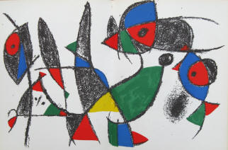 Lithograph IX - Joan Miro, Raymond Queneau - Lithographe Vol 2. 1953-1963, Paris, Maeght Editeur 1975.