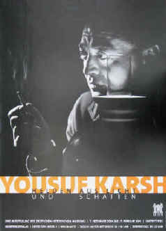 Fotograf Yousuf Karsh Ausstellungsplakat Portrait Peter Lorre
