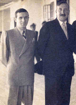 the publisher Abraham Koogan together with Stefan Zweig in 1936