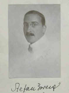 Stefan Zweig Portrait von 1920