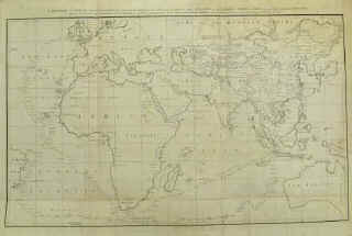 Staunton 1796 - A General Chart, on Mercator's Projection, to shew the Track of the Lion and Hindostan from England to the Gulf of Peking in China. Drawn by J. Barrow.