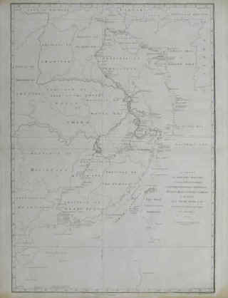 Antique print map from Turon Bay in Cochin China to the mouth of the Pei-Ho River in the Gulph of Pe-Tche-Lee or Pekin - Peking Beijing China 1796.