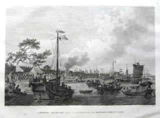 antique prints - Chinese Military drawn out in Compliment to the British Embassador in China. Drawn by William Alexander