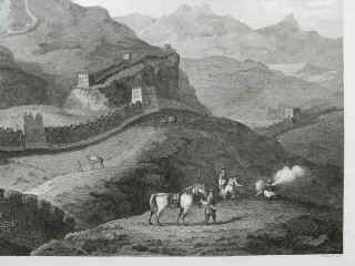 Great Wall of China, called Van-Lee-Tching, near the Pass of Cou-Pe-Koo. 1796 artist William Alexander.