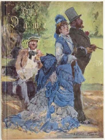 Die Dame. Heft 22. Erstes Maiheft 1927. Jahrgang 54. Verlag Ullstein, Berlin, 1927 Format 36 x 28 cm. 57 Seiten. Vordere Umschlagseite mit einer farbigen Illustration von Fritz Koch-Gotha, im Randbereich mit Knickspur. Hintere Umschlagseite mit farbiger Werbeanzeige für den Automobil Typ La Salle ( LaSalle ) von General Motors, diese im Randbereich fleckig. Seite 51 mit Eckabschnitt einer Kleinanzeige. Insgesamt noch guter Erhaltungszustand. Aus dem Inhalt: ganzseitige s/w Werbeanzeige für den Ford Lincoln / ganzseitige farbige Werbeanzeige für den Opel Sechszylinder gestaltet von Kenan (d. i. Temizan Kenan (1895-1953) sehr guter Zustand / ganzseitige ODOL-Werbung unter Verwendung eines Fotos von Mario von Bucovich „Teddy Bill“ / Ganzs. s/w Werbeanz. für den Citroen 6 / 25 PS gestaltet von Eugen Prinz Schulte (1902 – 1981) sehr guter Zustand / Halbseitige s/w Anzeige für den Steyr 6 / 30 PS / Dr. Roland Schacht: Die Geburt des Filmsterns, mit einem Foto von Camilla Horn nach einer Aufnahme von Mario von Bucovich / Damen Auto-Rennen in Montlhéry gezeichnet von Ernst Deutsch-Dryden / Der Pfau von Theobald Tiger (d. i. Kurt Tucholsky ) mit Foto von d’Ora Paris. / Clausewitz von Roda Roda / Das Frühstück von Jérome mit Abb. v. d’Ora / Die Armreifen. Photographisches Bildnis: „Frau Nancy Cunard“ gedruckt 1927 nach einer Fotografie von Man Ray, Paris. / Zahlreiche Modezeichnungen von Ernst Deutsch-Dryden und fotografische Abb. von Atelier Binder, Berlin