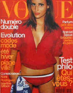 Vogue Paris Nr. 788, Juin - Juillet 1998. Evolution codes mode été hiver plage ville / Consécration Kors Rodriguez Martine Sitbon / Parfum paix des sexes / Special bijoux enquete - perles en péril / Test philo quo etes-vous? En couverture Fernanda.  Paris, Les Editions Conde Nast, 1998.