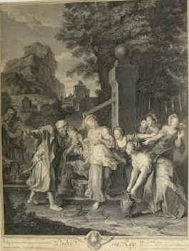 Coypel, Antoine / Drevet, Pierre Imbert - "dédié au Roy " Paint d'après Antoine Coypel. Grave par Pierre Imbert Drevet. around 1720 / 1721