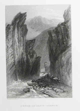  Dazio-Grande gravure de Rouargue frères de Voyage en Suisse de Xavier Marmier, Paris, Morizot, 1862.