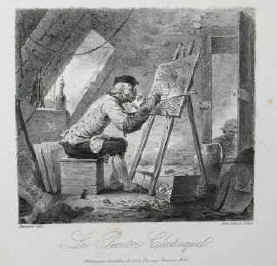 Le Peintre Classique, lithographie de Francisque Noël, Paris rue St. Jacques no 38, de Alexandre Desenne 1785-1827. Paris, Bovinet.