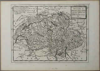 Hermann Moll: Suisse or Switzerland with their Allies and Subjects. Geographer, London, Bowles, 1736.