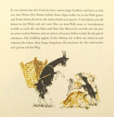 Josef  Hegenbarth: Der Wolf und die sieben jungen Geisslein. Maximilian Gesellschaft, 1984. 