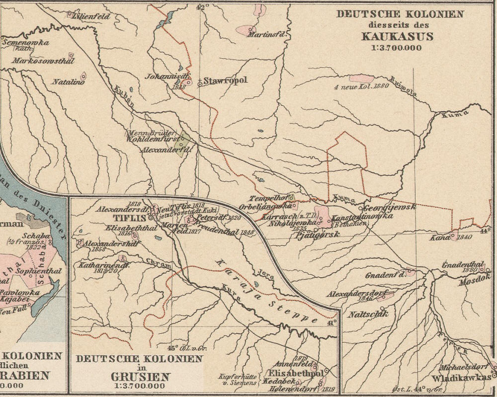 Kaukasiendeutsche - Deutsche Kolonien diesseits des Kaukasus / Deutsche Kolonien in Grusien