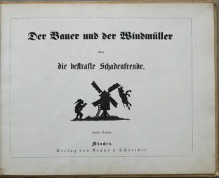 Münchener Bilderbücher Nr. 16. Der Bauer und der Windmüller 1885.