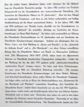 Vorwort zweite Seite von Richard Klapheck Akademie in Düsseldorf