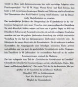 Richard Klapheck Vorwort Seite 3 zur Kunstakademie Düsseldorf 1919