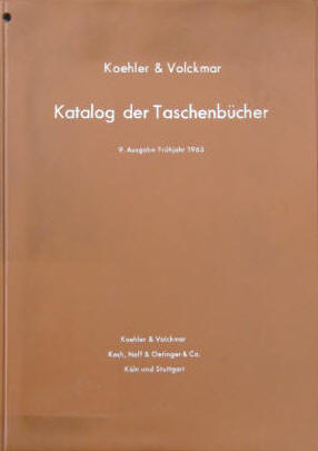 Koehler & Volckmar: Katalog der Taschenbücher 1963.