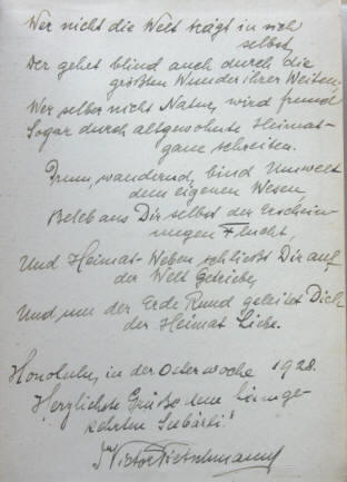 Victor Pietschmann, Wien 1881-1956, Ichthyologe, Fischarten. Widmung von 1928. 