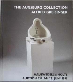 The Augsburg Collection. Auktion 334 Sammlung Alfred Greisinger 1998 bei Hauswedell & Nolte.