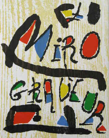 Joan Miro Radierungen Band 1, 1928-1960. Jacques Dupin. Weber Genf, Daniel Lelong, 1984. Deutsche Ausgabe.