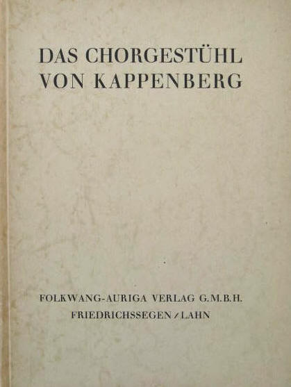 Fotografien Albert Renger-Patzsch: Das Chorgestühl von Kappenberg. Auriga 1925.