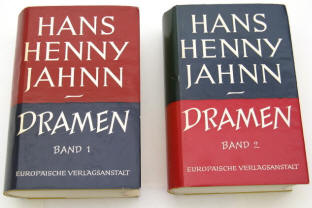 Hans Henny Jahnn,  Dramen in zwei Bänden, 1963.