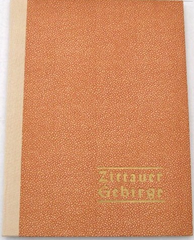Zittauer Gebirge. Mappe mit 12 Fotografien von Werner Hoffmann, Oelsnitz.