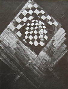 Jacques Villon, brother of Marcel Duchamp, chessboard.