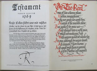 hand lettering. Calligraphy by C. G. Holme, The Studio 1949.