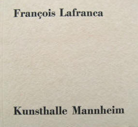 Francois Lafranca Kunsthalle Mannheim Holzschnitte signiert.
