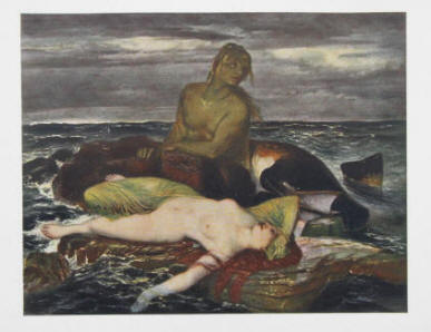 Arnold Böcklin Gemälde - Triton und Nereide dritte Fassung