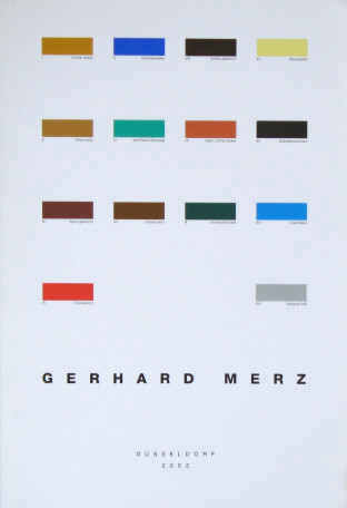 Gerhard Merz. Fragment Grande Galerie I - XIV Ausstellung  Düsseldorf 2002.