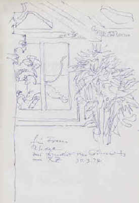 Rolf Zander Original-Zeichnung zu Winterlager von 1994 signiert und datiert.