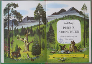 Walt Disney Film Perris Abenteuer von 1957 als Buch.