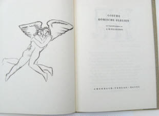 Goethe: Römische Elegien. Lithographien von Alfred Heinrich Pellegrini. 