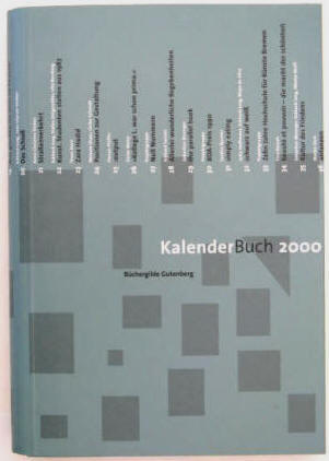 Hochschule für Künste Bremen: Kalender Buch 2000 Buchgestaltung.