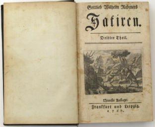 Rabener: Gottlieb Wilhelm Rabeners Satiren. Dritter Teil 1760.