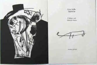 Antonio Saura: Franz Kafka Tagebücher. 69 Original Lithographien. Stuttgart, Manus Presse, 1988. 